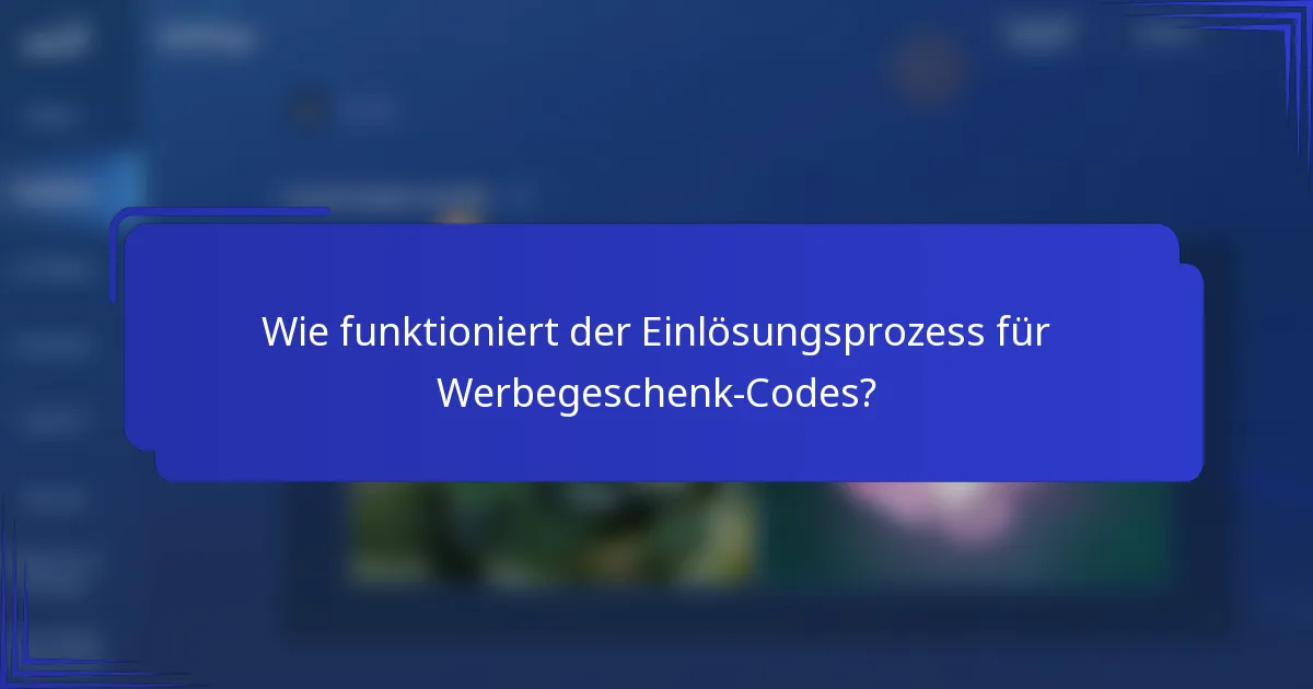 Wie funktioniert der Einlösungsprozess für Werbegeschenk-Codes?