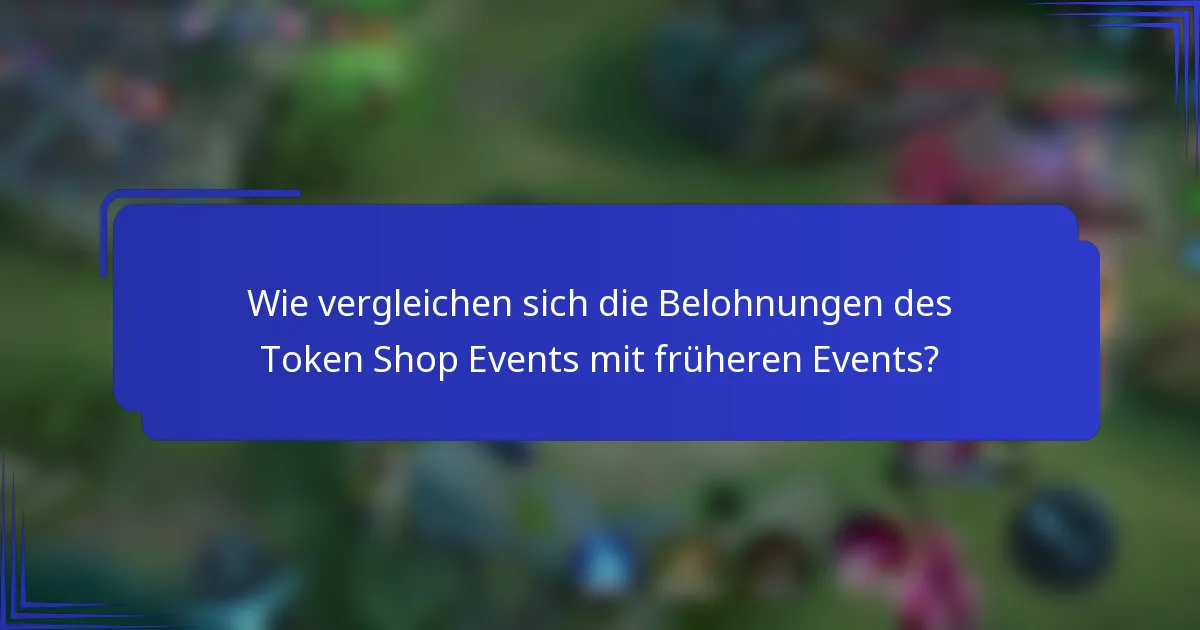 Wie vergleichen sich die Belohnungen des Token Shop Events mit früheren Events?